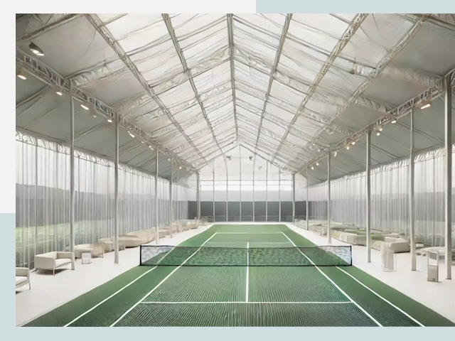 Строительство теннисных кортов в Амурске