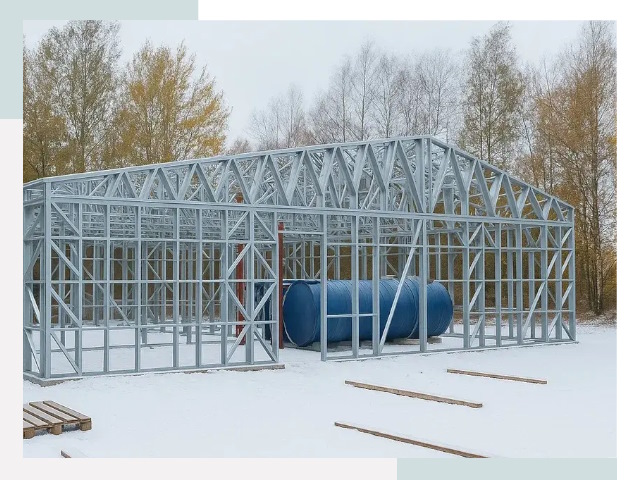 Металлические ангары в Амурске