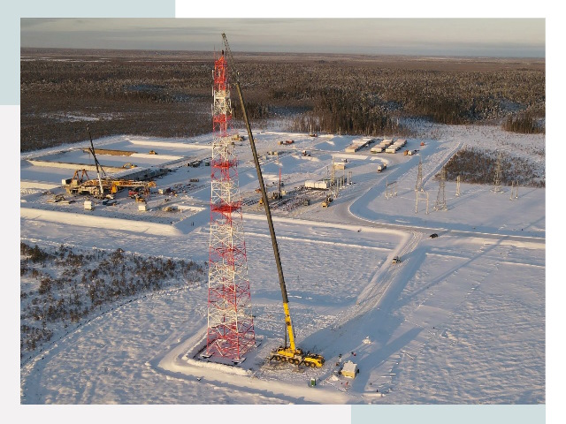 Мачты связи в Амурске