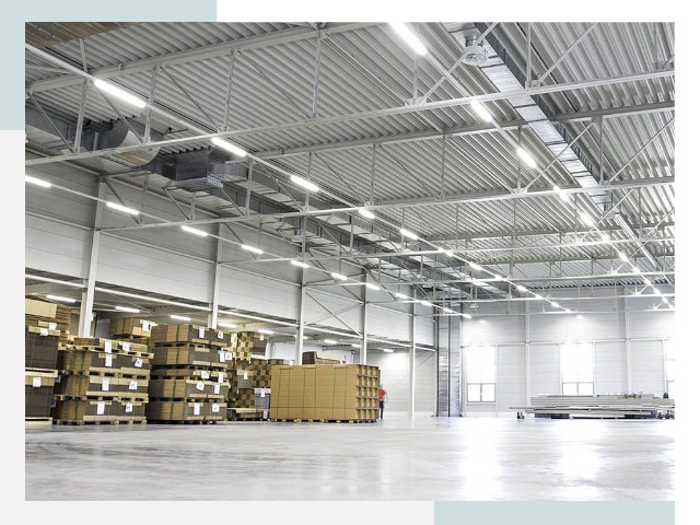 Освещение ангаров в Амурске